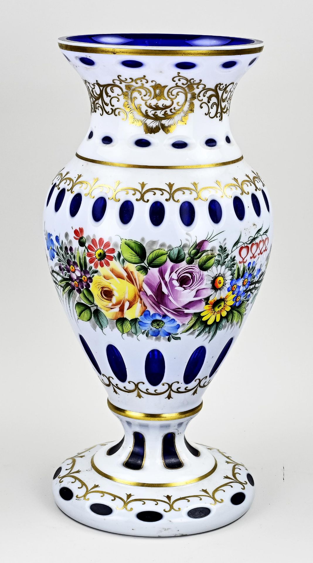 Capital Bohemian vase, H 43 cm.