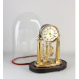 Antique Viennese bridal bell under glass bell jar, 1820