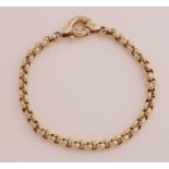 Gold jasseron bracelet