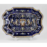 French majolica salver