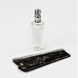 Comb & perfume bottle with silver