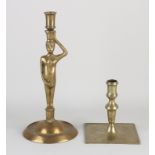 Two antique candlesticks