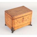 19th Century Tua Root Wood Tea Box