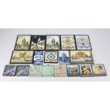 Lot of Dutch tiles (18 pcs.)