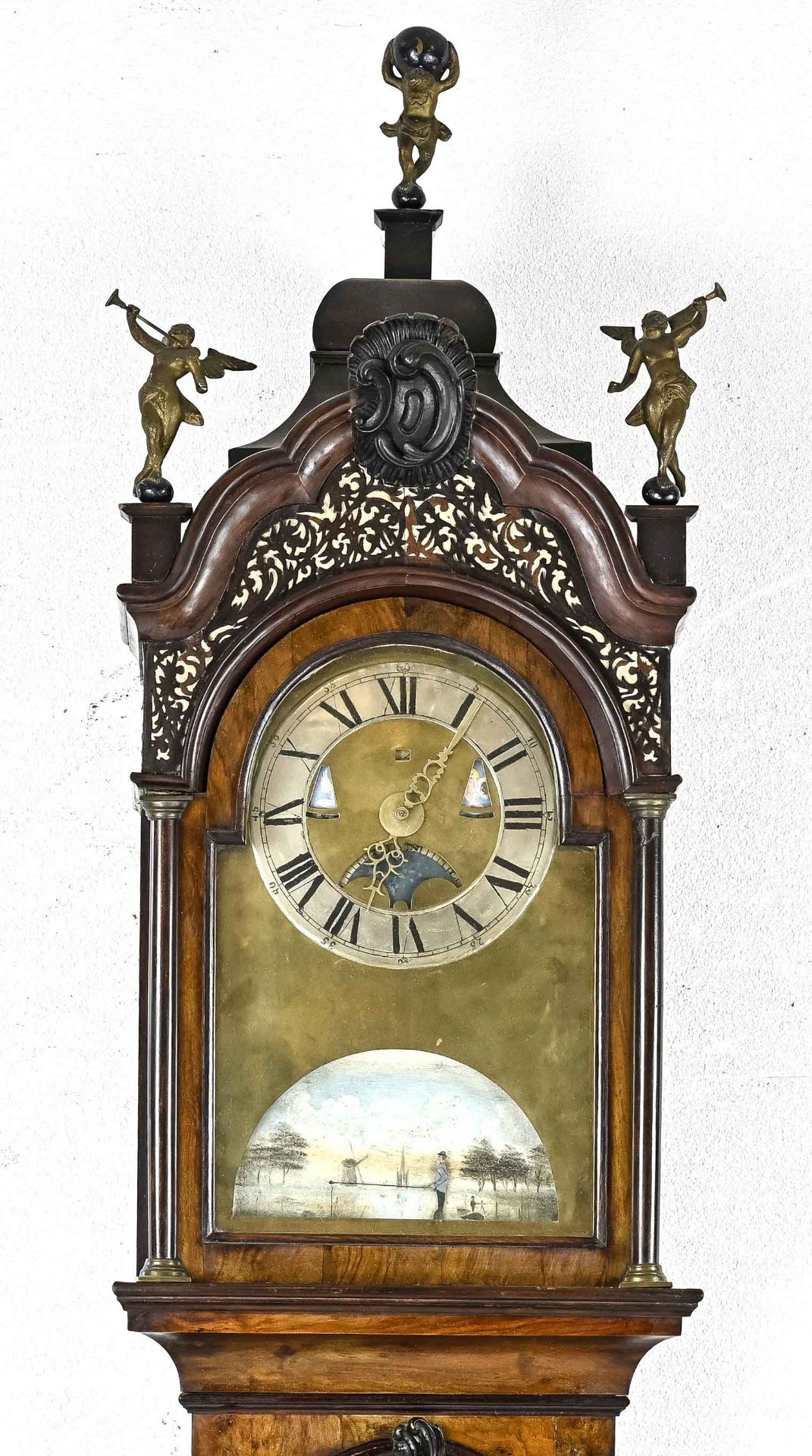Antique grandfather clock - Image 2 of 2
