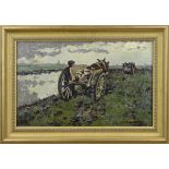 Chris Wesseling, Horse carts with farmer along river