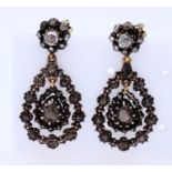Antique earrings with diamonds