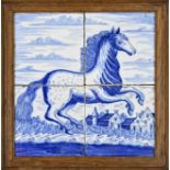 18th -19th century 4-pass tile tableau