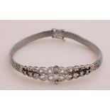 White gold bracelet with diamonds