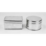 Pair of silver cookie jars