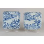 Two 18th century Chinese wall tiles