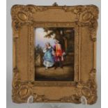 French porcelain plaque