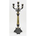 Bronze candlestick, H 58 cm.