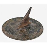 Rare 17th century English sundial Ø 16.7 cm.