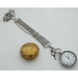 18th century silver men's watch