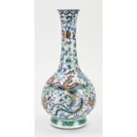 Chinese pipe vase, H 27 cm.