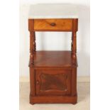 Mahogany bedside table, 1870