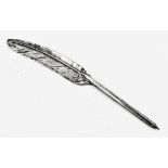 Silver pen with letter opener
