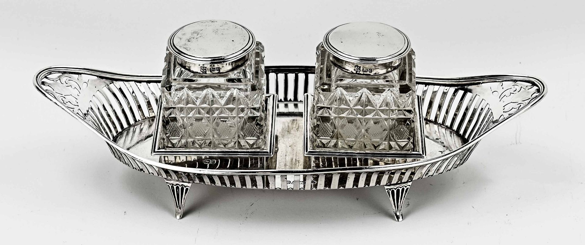 silver inkwell