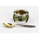 Russian caviar jar & spoon