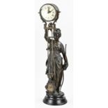 Antique mysterious French mantel clock, 1900