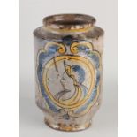 18th Century Albarello (apothecary's) jar