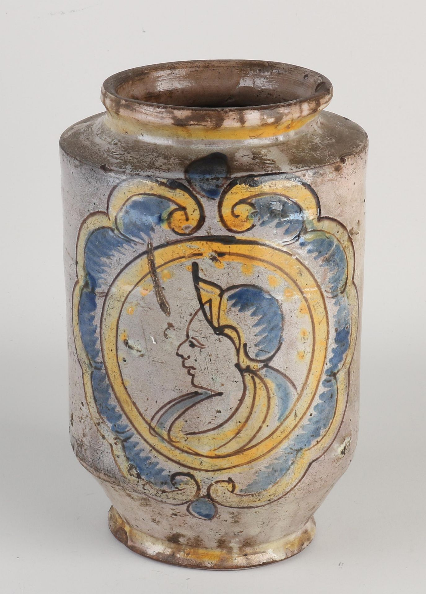 18th Century Albarello (apothecary's) jar