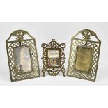 Three antique photo frames, 1880