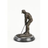 Bronze figure, Golfer