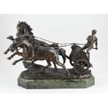 Large bronze chariot