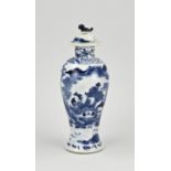 Chinese lidded vase, H 27.5 cm.