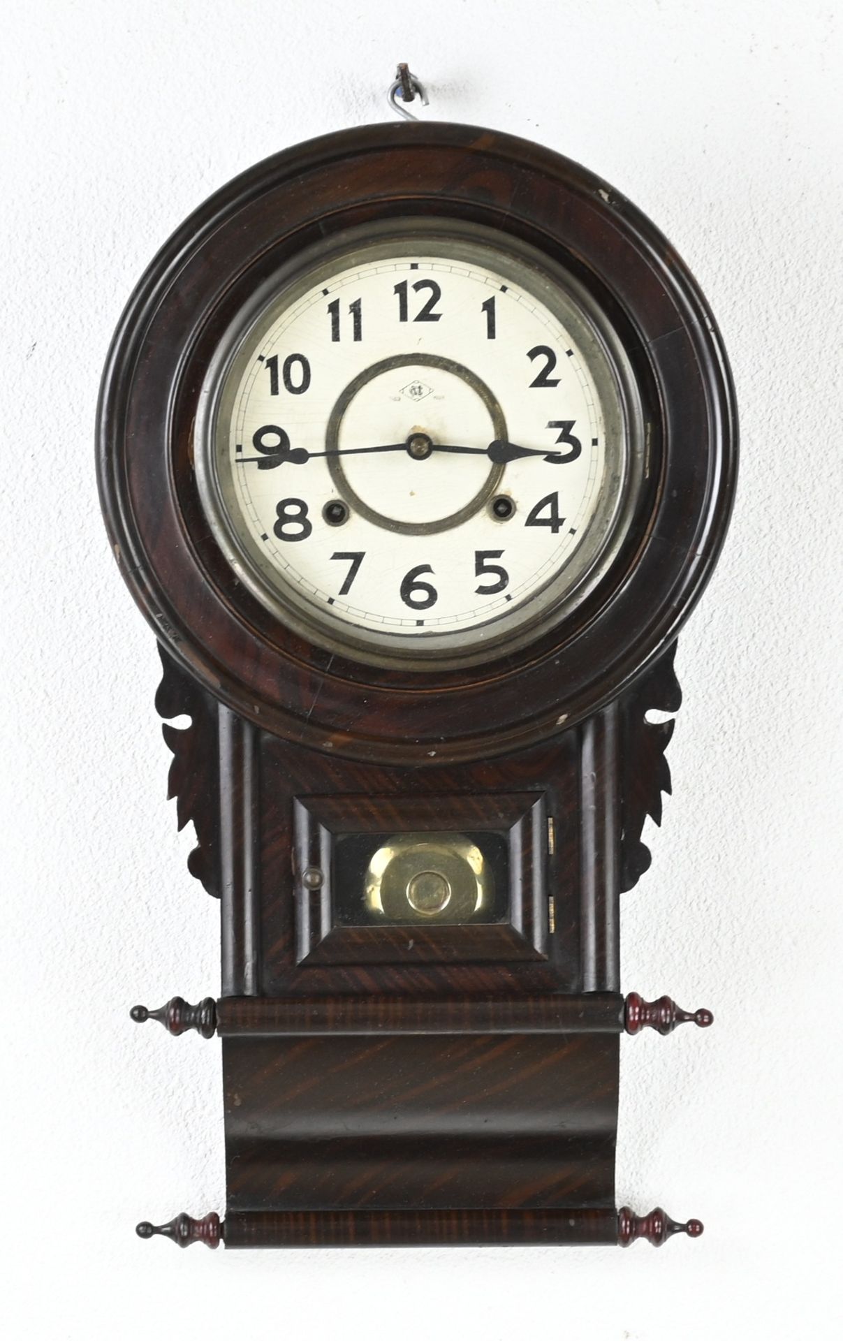 Antique school clock Ø 56 cm.