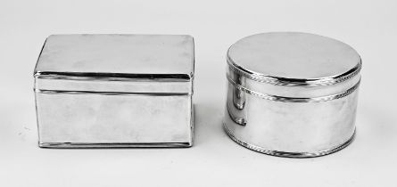 Pair of silver cookie jars