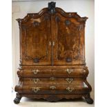 18th century burr walnut cabinet