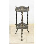 Brass etagere table, 1900