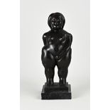 Bronze sculpture, Voluptuous naked woman
