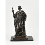 Bronze figure, Greek woman with flute