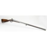 Double barrel shotgun, L 131 cm.