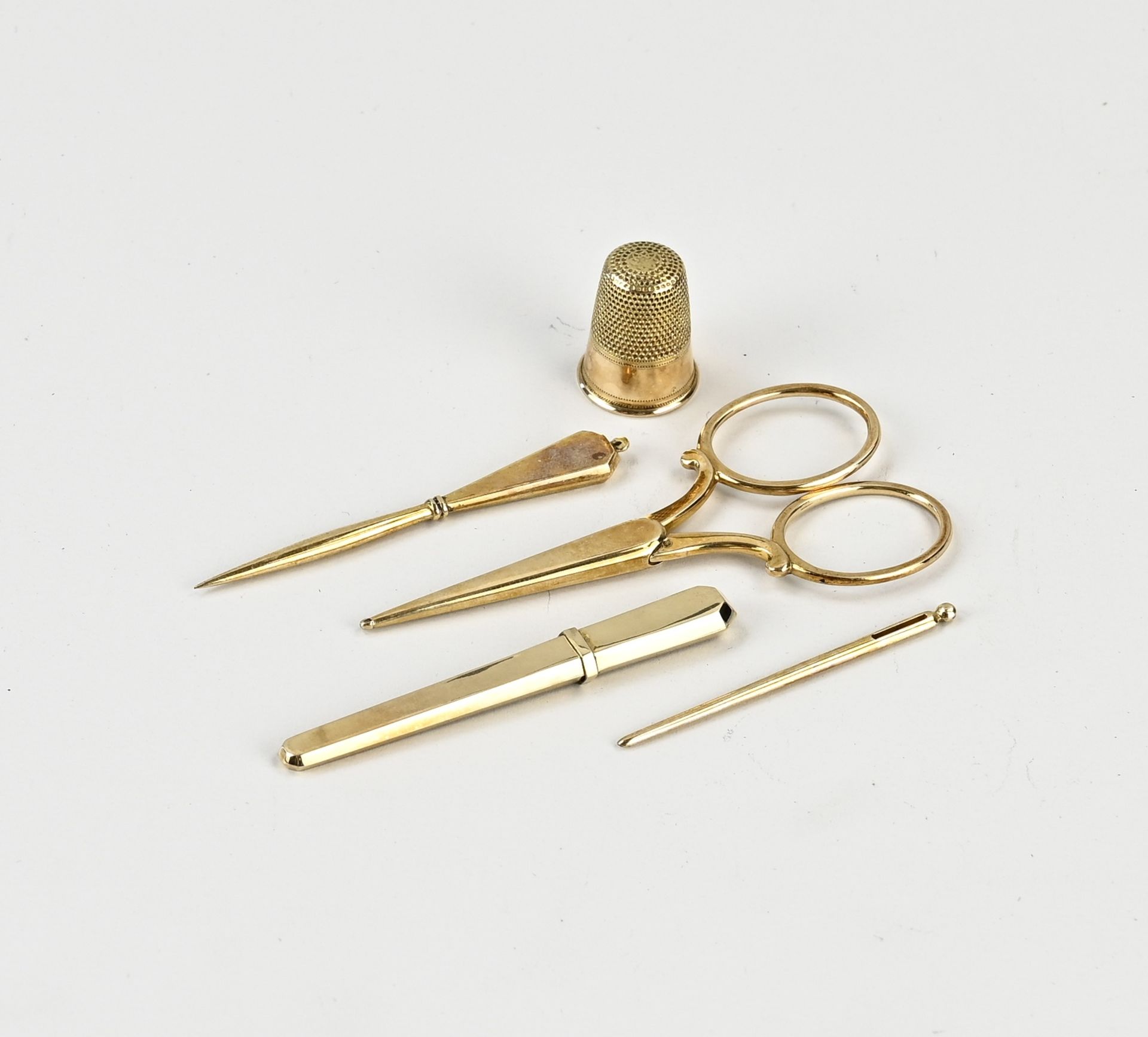 gold sewing kit