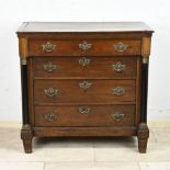 Dutch oak empire chest of drawers, 1810