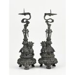 Two Chinese candlesticks