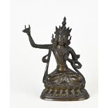 Antique bronze Buddha, H 14 cm.