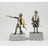 Two bronze soldiers