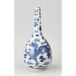 Chinese pipe vase, H 32 cm.