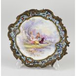 French Sevres plaque, 30 x 29 cm.