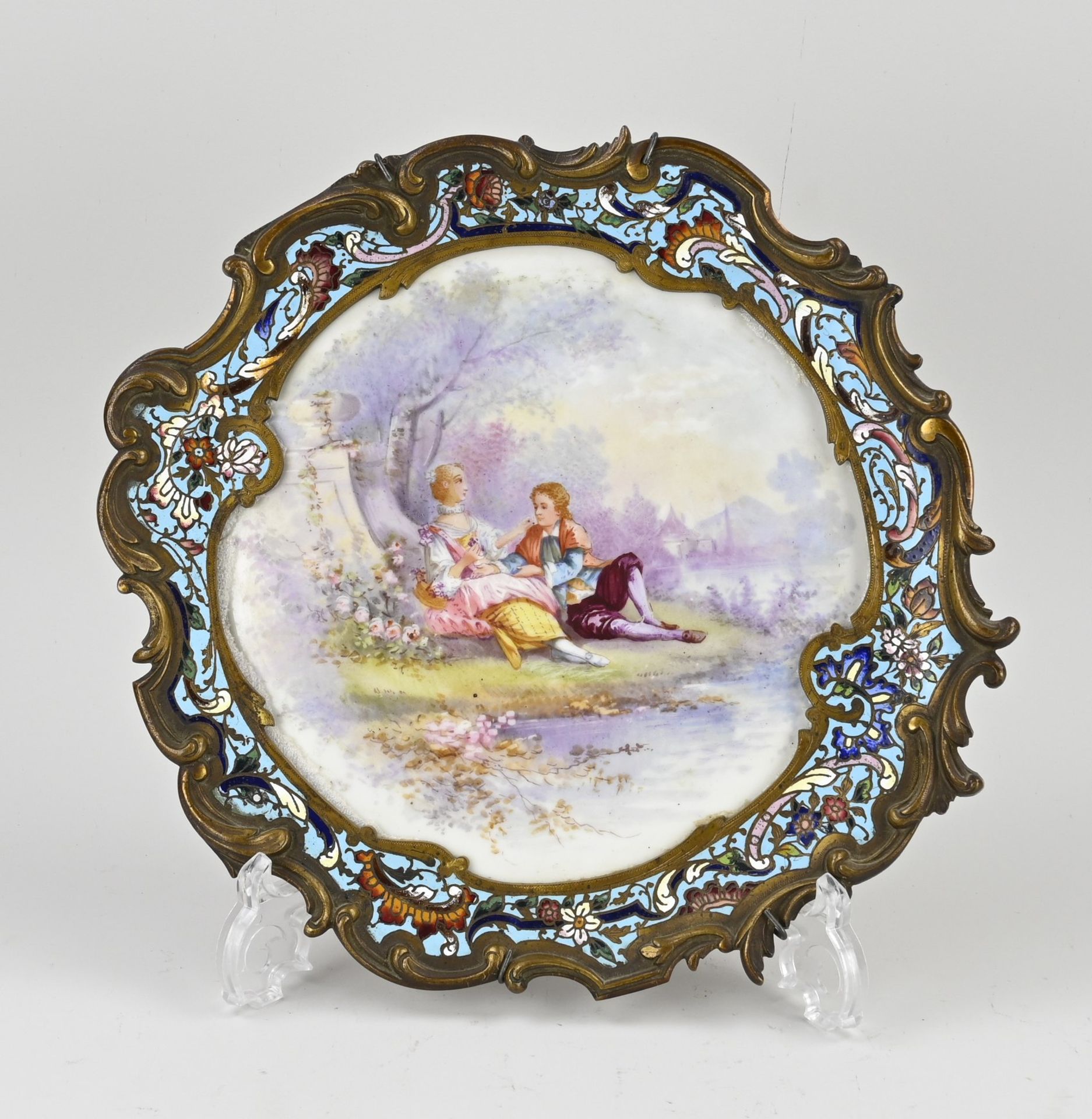 French Sevres plaque, 30 x 29 cm.