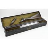 Antique rifle in suitcase