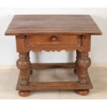 18th century German table with drawer