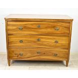 Large German cherry wood chest of drawers, 1820