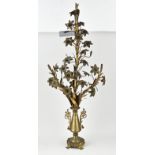 Brass flower vase, 1860